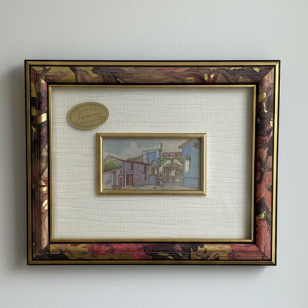 Creazioni Artistiche Franciacorta Italian Village Scene Miniature Framed Art - Picture 2 of 10